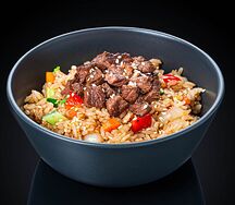 Рис с говядиной и овощами