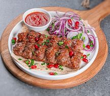 Люля-кебаб из говядины с грибами