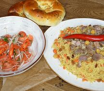 Плов с говядиной на компанию