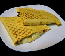 Тако с грибами и овощами