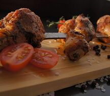 Куриная голень на гриле