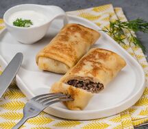 Блинчики с мясом