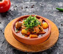 Тушеная говядина по-грузински