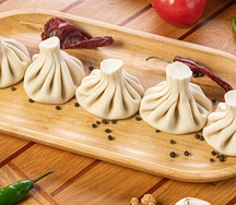 Хинкали с говядиной и свининой