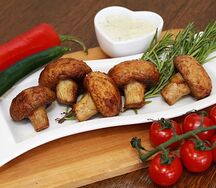 Шампиньоны на углях