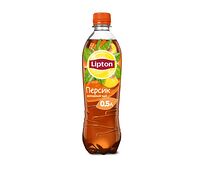 Lipton чёрный чай с персиком