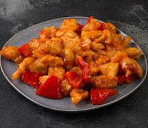 Филе курицы, жаренное с ананасами