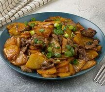 Говядина, жаренная с картофелем