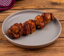 Шашлык из курицы с грибами