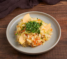 Тушеная капуста по-баварски