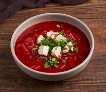 Борщ с курицей