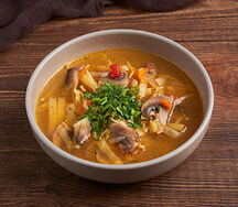 Щи с грибами