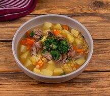 Суп Алжирский с говядиной и чечевицей