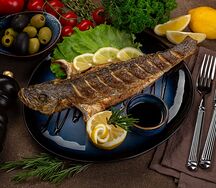 Сибас жареный