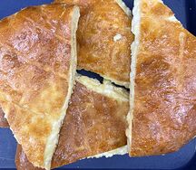 Осетинский пирог с сыром и творогом