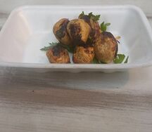 Грибы, запеченные на мангале в фольге