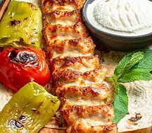 Люля-кебаб из курицы с моцареллой