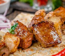Печень на мангале