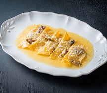 Равиоли с уткой и белыми грибами