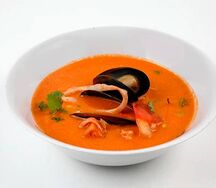 Том Ям с морепродуктами и рис