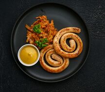 Колбаски гриль куриные с капустой бигус