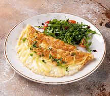 Омлет с сыром и рукколой