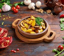 Жареная картошка с грибами