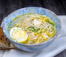 Домашний суп-лапша с курицей
