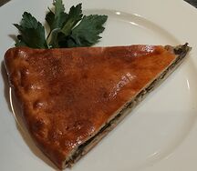 Пирог с курицей и грибами