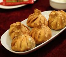 Хинкали жареные с бараниной