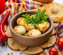 Шампиньоны с сыром