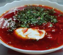 Борщ с говядиной