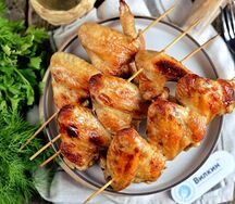 Шашлык из куриных крылышек