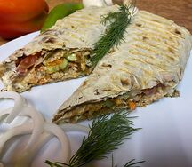 Шаурма на гриле со свининой