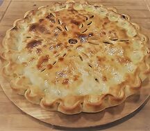 Осетинский пирог с курицей и болгарским перцем