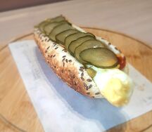 Хот-дог с яйцом (без мяса)