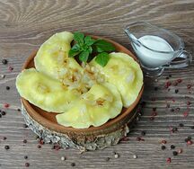 Вареники с картошкой постные