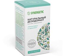 Synergetic натуральный дезодорант лемонграсс и эвкалипт