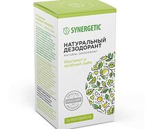Synergetic натуральный дезодорант бергамот и зелёный лайм