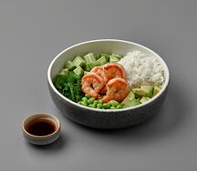 Poke powl с креветками