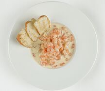 Непаста с креветками 