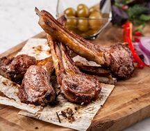 Бараньи корейки жареные