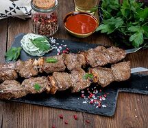 Шашлык из кусковой говядины