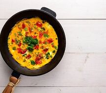 Омлет с овощами