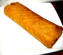 Жареный лаваш с брынзой