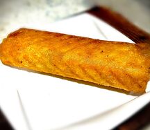 Жареный лаваш с овощами