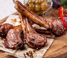 Жареная баранья корейка