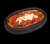 Мясное соте с сыром