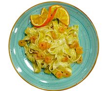Сальмоне с креветками