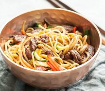 Лапша рамен с говядиной
